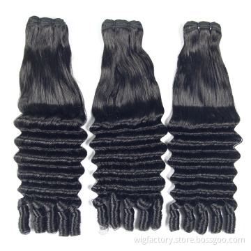 New style 100% virgin bundles vendors with human hair, double drawn fumi hair bundles with closure vendor
